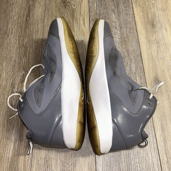 Nike Air Jordan Mens US Size 13 Q FLIGHT Rabbit Grey White Sneaker Shoes - Picture 9 of 12